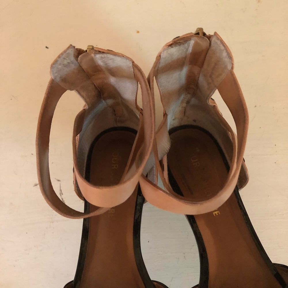 Pour La Victoire 2 tone leather sandal, gladiator - Picture 3 of 8
